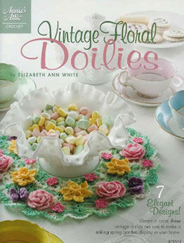 Vintage Floral Doilies by Elizabeth Ann White